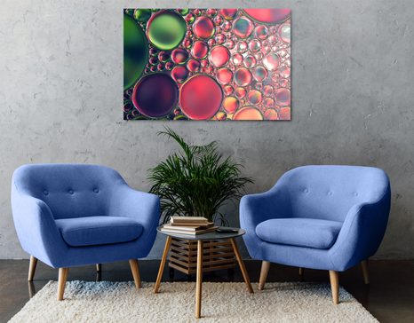 OBRAZ ABSTRAKCYJNE KROPLE OLEJU - OBRAZY ABSTRAKCYJNE - OBRAZY