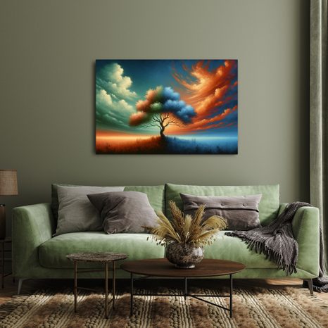 OBRAZ STROM ŽIVOTA V BAREVNÉM VÍRU - OBRAZY STROMY ŽIVOTA - OBRAZY