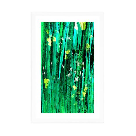 POSTER MIT PASSEPARTOUT GRÜNE MAGIE DER BLUMEN - MOTIVE AUS UNSERER WERKSTATT - POSTER