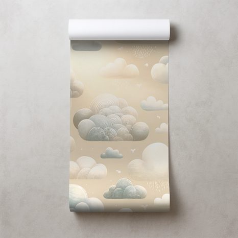 FOTOTAPETA POHÁDKOVÉ DEŠŤOVÉ MRAKY - DĚTSKÉ TAPETY - TAPETY