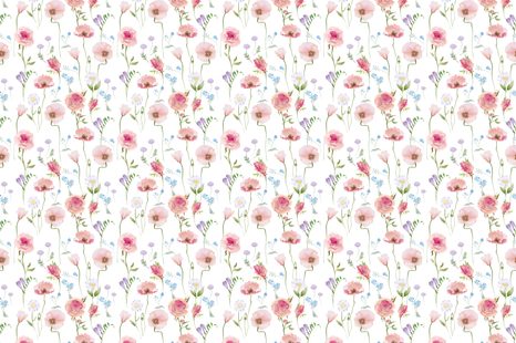 SELBSTKLEBENDE TAPETE ROMANTISCHE BLUMEN - SELBSTKLEBENDE TAPETEN - TAPETEN