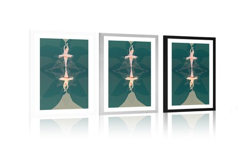 PLAKÁT S PASPARTOU UMĚLECKÝ BALET - MOTIVY Z NAŠÍ DÍLNY - PLAKÁTY