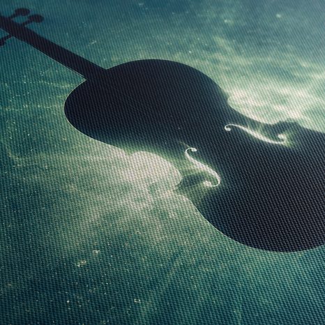WANDBILD MUSIKALISCHE MAGIE IM RAUM - MUSIKBILDER - BILDER