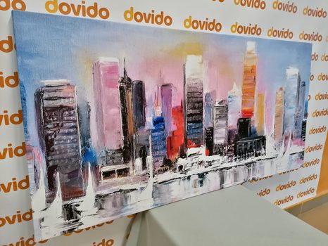 OBRAZ POBREŽNÉ MESTO - OBRAZY MESTÁ - OBRAZY