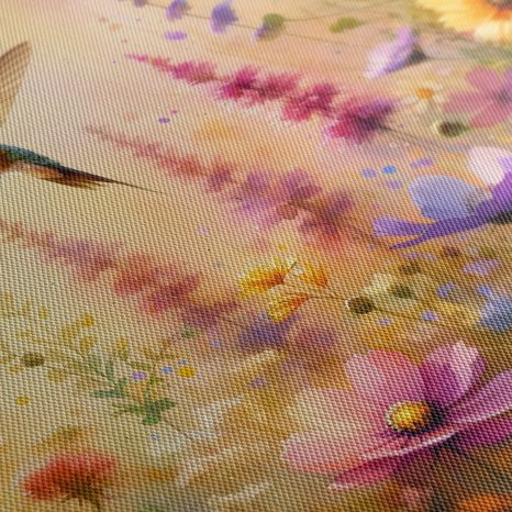 TABLEAU SUR TOILE – COLIBRIS ET FLEURS - TABLEAUX - 🔥 VENTE TOTALE