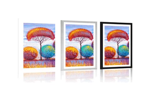 POSTER WITH MOUNT AUTUMN FOREST - NATURE - POSTERS