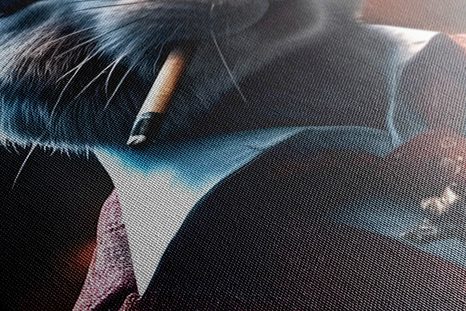 WANDBILD TIERISCHER GANGSTER HASE - WANDBILDER TIERISCHE GANGSTER - BILDER