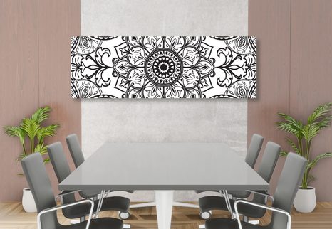 OBRAZ ČERNOBÍLÝ ORNAMENT - ČERNOBÍLÉ OBRAZY - OBRAZY