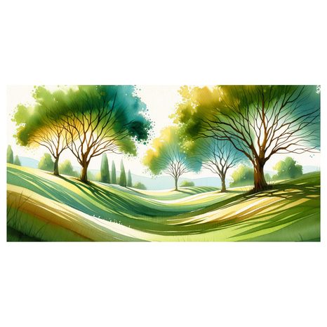 OBRAZ SLUNEČNÍ SVIT V PARKU - OBRAZY STROMY ŽIVOTA - OBRAZY