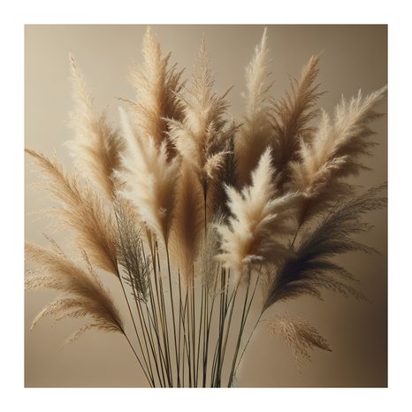 OBRAZ JEMNÉ STÉBLA PAMPOVÉ TRÁVY - OBRAZY TRÁVY - OBRAZY