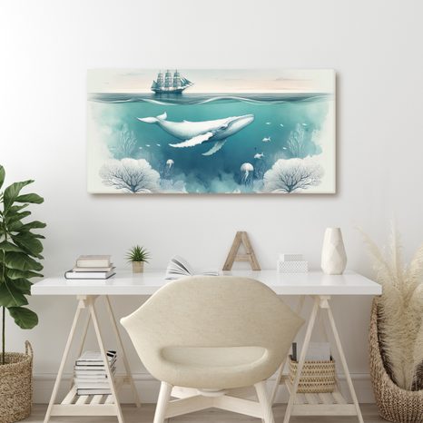 OBRAZ OCEÁNSKÝ SVĚT - OBRAZY VELRYBY - OBRAZY