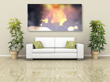 TABLOU ABSTRACȚIA FRUNZEI - TABLOU COPACI ȘI FRUNZE - TABLOURI