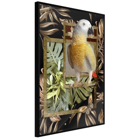 POSTER - COMPOSITION WITH GOLD PARROT
