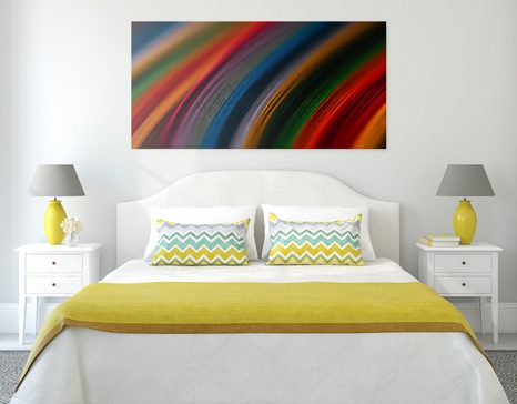 OBRAZ DETAIL FAREBNÉHO MATERIÁLU - ABSTRAKTNÉ OBRAZY - OBRAZY