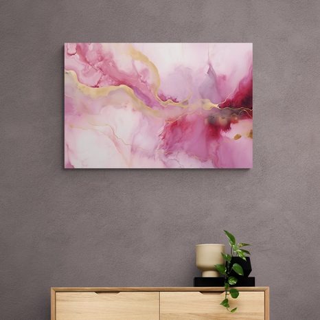 TABLEAU SUR TOILE – MARBRE ROSE - TABLEAUX - 🔥 VENTE TOTALE