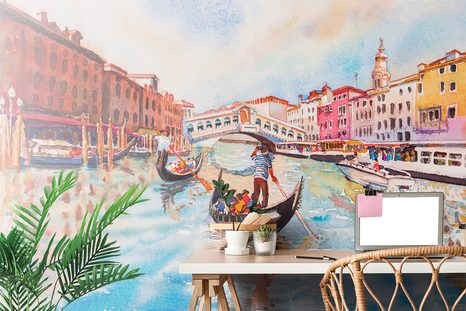 SELBSTKLEBENDE TAPETE VENEZIANISCHE GONDEL - SELBSTKLEBENDE TAPETEN - TAPETEN