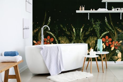 SAMOLEPÍCÍ TAPETA KVĚTINOVÝ ORNAMENT - SAMOLEPÍCÍ TAPETY - TAPETY