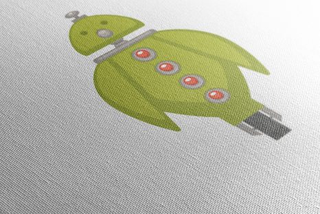 OBRAZ S DĚTSKÝM MOTIVEM ROBOTA - DĚTSKÉ OBRAZY - OBRAZY