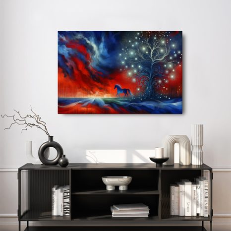 OBRAZ KŮŇ A STROM ŽIVOTA - OBRAZY STROMY ŽIVOTA - OBRAZY