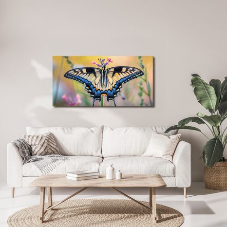 OBRAZ PESTROBAREVNÝ MOTÝL V PŘÍRODĚ - OBRAZY MOTÝLI - OBRAZY