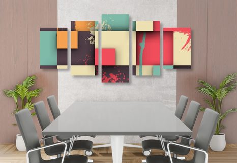 TABLOU 5-PIESE TEXTURĂ ABSTRACTĂ - TABLOURI ABSTRACTE - TABLOURI