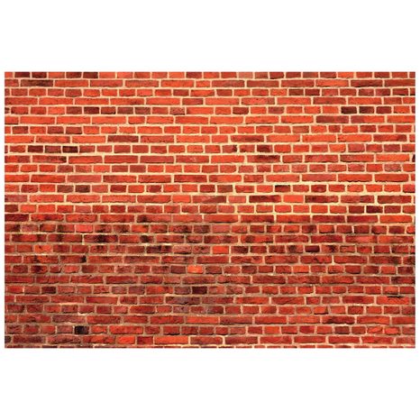 CARTA DA PARATI AUTOADESIVA – MURO DI MATTONI ARANCIONE - CARTA DA PARATI AUTOADESIVE - CARTA DA PARATI