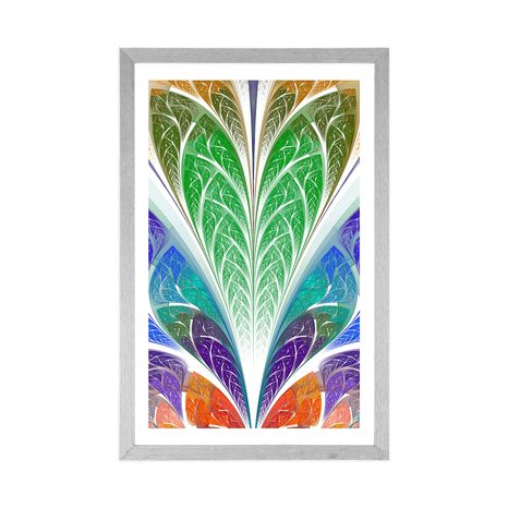 POSTER – ASTRAZIONE DEL VETRO COLORATO - ASTRATTO E MODELLATO - POSTER