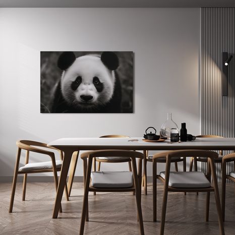 WANDBILD NIEDLICHER PANDA IN DER NATUR - BILDER TIERE - BILDER