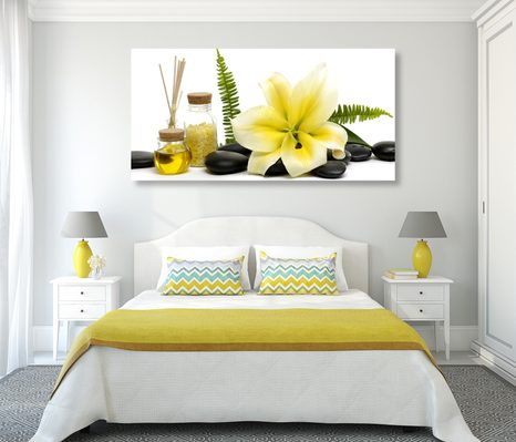 OBRAZ LILIE A WELLNESS ZÁTIŠÍ - OBRAZY FENG SHUI - OBRAZY