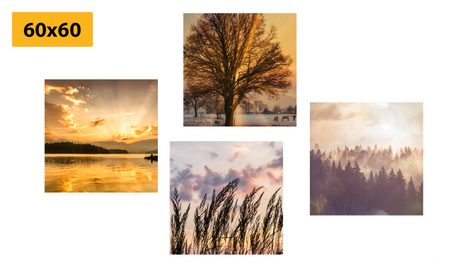 SET OBRAZŮ PŘÍRODNÍ KRÁSY - SESTAVY OBRAZŮ - OBRAZY