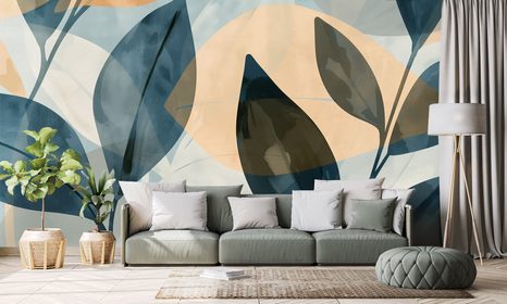 TAPETA ELEGANTNÍ TMAVÉ LISTY - TAPETY LISTY - TAPETY