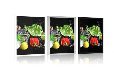 PLAGÁT OVOCIE A ZELENINA - S KUCHYNSKÝM MOTÍVOM - PLAGÁTY