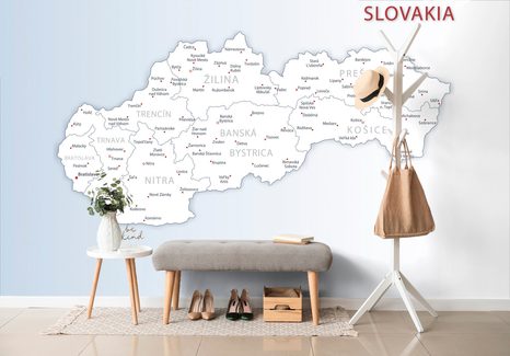 SAMOLEPÍCÍ TAPETA MAPA SLOVENSKA - SAMOLEPÍCÍ TAPETY - TAPETY
