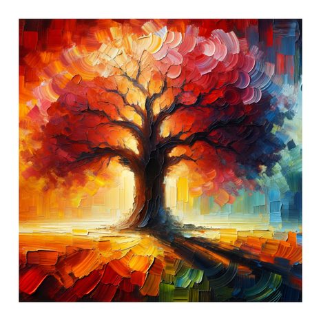 OBRAZ STROM ŽIVOTA V OHNIVÉM SVĚTLE - OBRAZY STROMY ŽIVOTA - OBRAZY