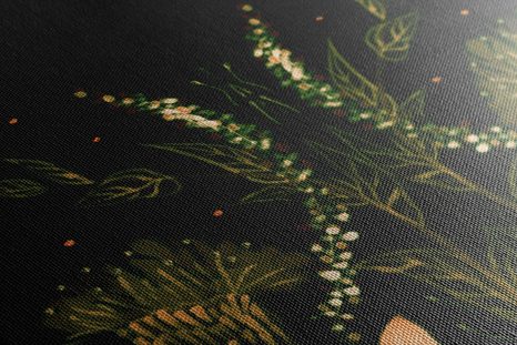 TABLOU CU ORNAMENT FLORAL - TABLOU FLORI - TABLOURI