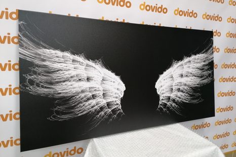 TABLOU ARIPI DE ÎNGER ALB-NEGRU - TABLOURI ALB-NEGRU - TABLOURI