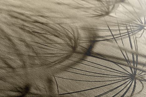 QUADRO SU TELA – SEMI DI SOFFIONE IN VERSIONE SEPPIA - QUADRI BIANCO E NERO - STAMPE E QUADRI