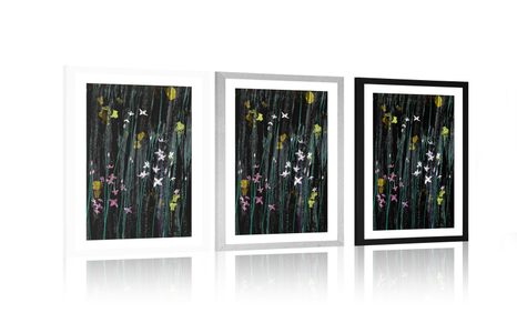 POSTER MIT PASSEPARTOUT MAGISCHE BLUMEN - MOTIVE AUS UNSERER WERKSTATT - POSTER