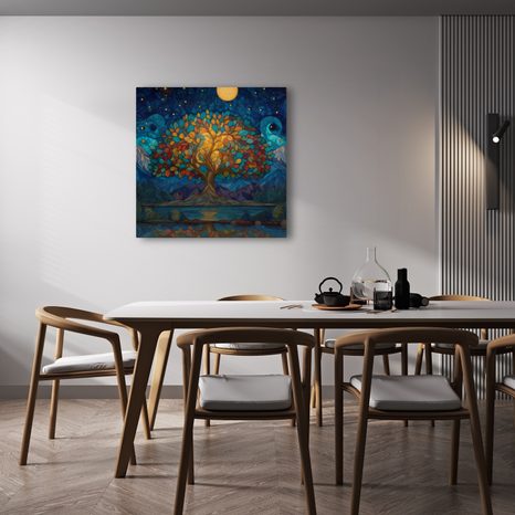 OBRAZ MAGICKÁ NOC A STROM ŽIVOTA - OBRAZY STROMY ŽIVOTA - OBRAZY