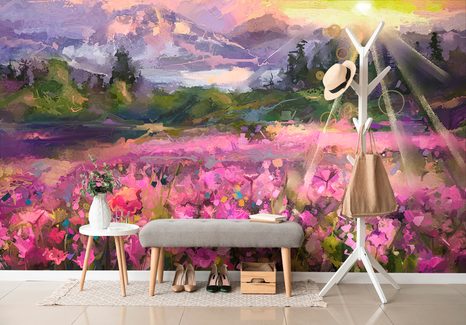 TAPETA KRAJINNÁ OLEJOMALBA - TAPETY S IMITACÍ MALEB - TAPETY