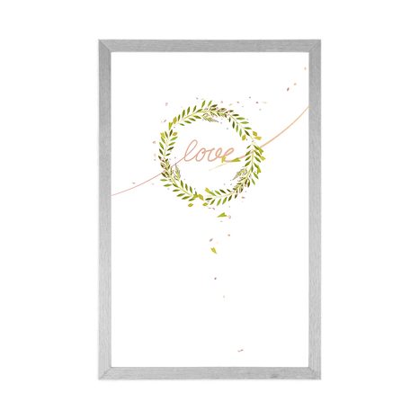 PLAKÁT S MINIMALISTICKÝM NÁPISEM LOVE - MOTIVY Z NAŠÍ DÍLNY - PLAKÁTY