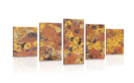 TABLOU 5-PIESE ABSTRACȚIE INSPIRATĂ DE G. KLIMT - TABLOURI - 🔥 REDUCERE TOTALÃ 🔥