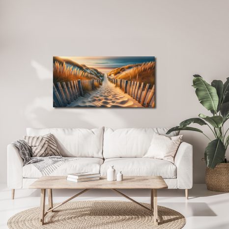 WANDBILD SANDWEG ZUM STRAND - BILDER MEER UND STRAND - BILDER