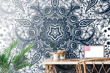 SAMOLEPÍCÍ TAPETA ORNAMENT DIVOKÉ LILIE - SAMOLEPÍCÍ TAPETY - TAPETY