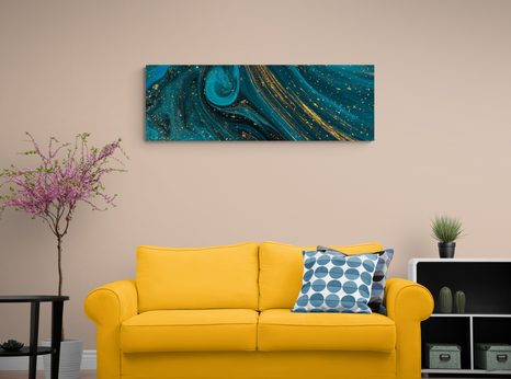 TABLOU ABSTRACT DE SMARALD - TABLOURI ABSTRACTE - TABLOURI