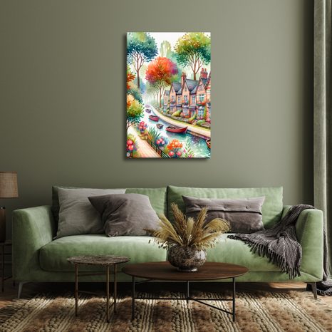 OBRAZ ROMANTICKÁ ČTVRŤ - OBRAZY MĚSTA - OBRAZY