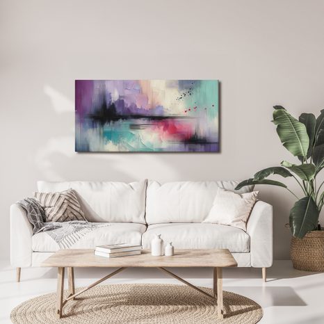 OBRAZ JEMNÉ DOTEKY AKVARELU - ABSTRAKTNÍ OBRAZY - OBRAZY