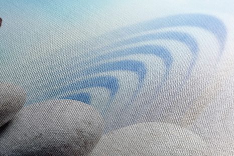 OBRAZ ROVNOVÁHA KAMENŮ A MOTÝL - OBRAZY FENG SHUI - OBRAZY