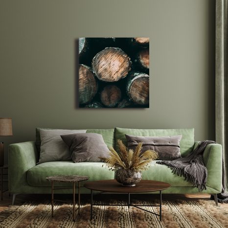 QUADRO SU TELA – STRUTTURA DEI TRONCHI DI FORESTA - QUADRI ALBERI E FOGLIE - STAMPE E QUADRI