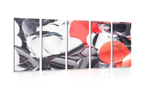 5-RÉSZES KÉP VIDÁM KONFETTI - CSENDÉLET KÉPEKEN - KÉPEK